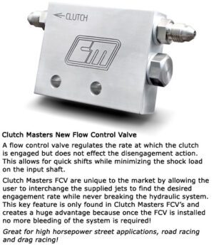 Clutch Masters Hydraulic Flow Control Valve